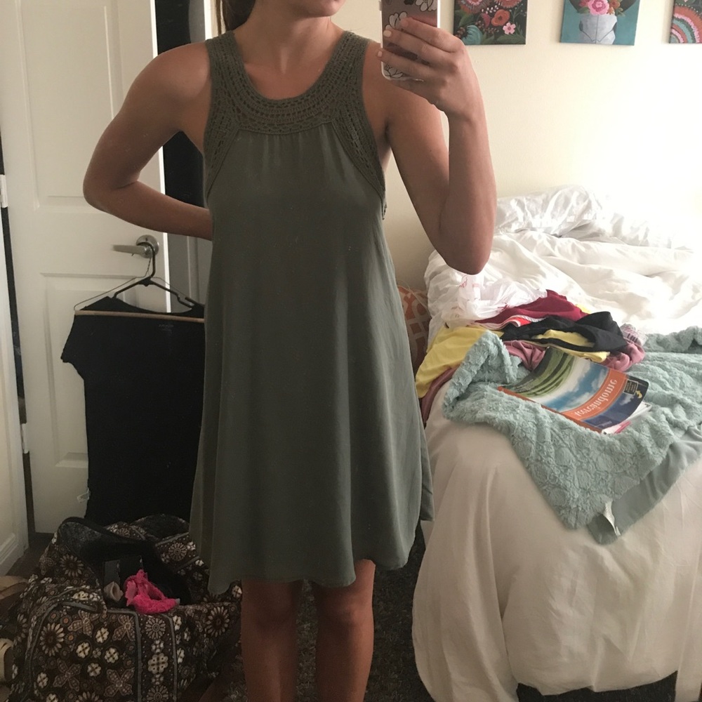 Hunters green boutique sundress
