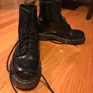 Patent Leather Dr. Marten's classic boots