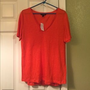 Orange Banana Republic v-neck shirt