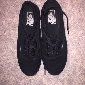 All Black Low Pro Vans