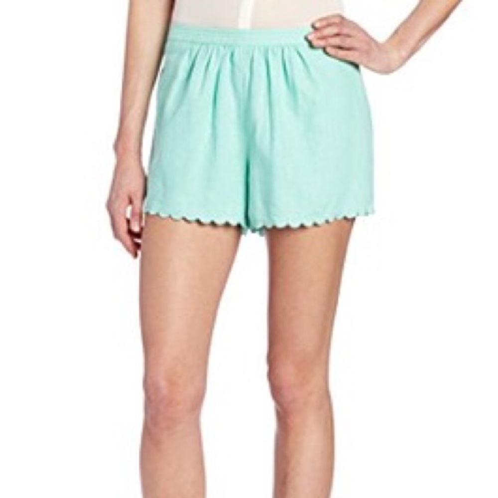 ✨NWT✨ Tracy Reese Aqua Scalloped Shorts