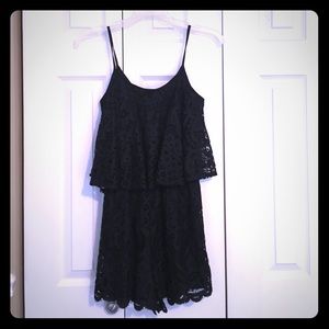 Black lace romper