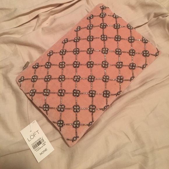 LOFT Handbags - LOFT beaded clutch!