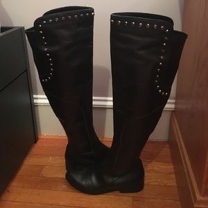 Over-the-knee Betsey Johnson Genuine Leather Boots