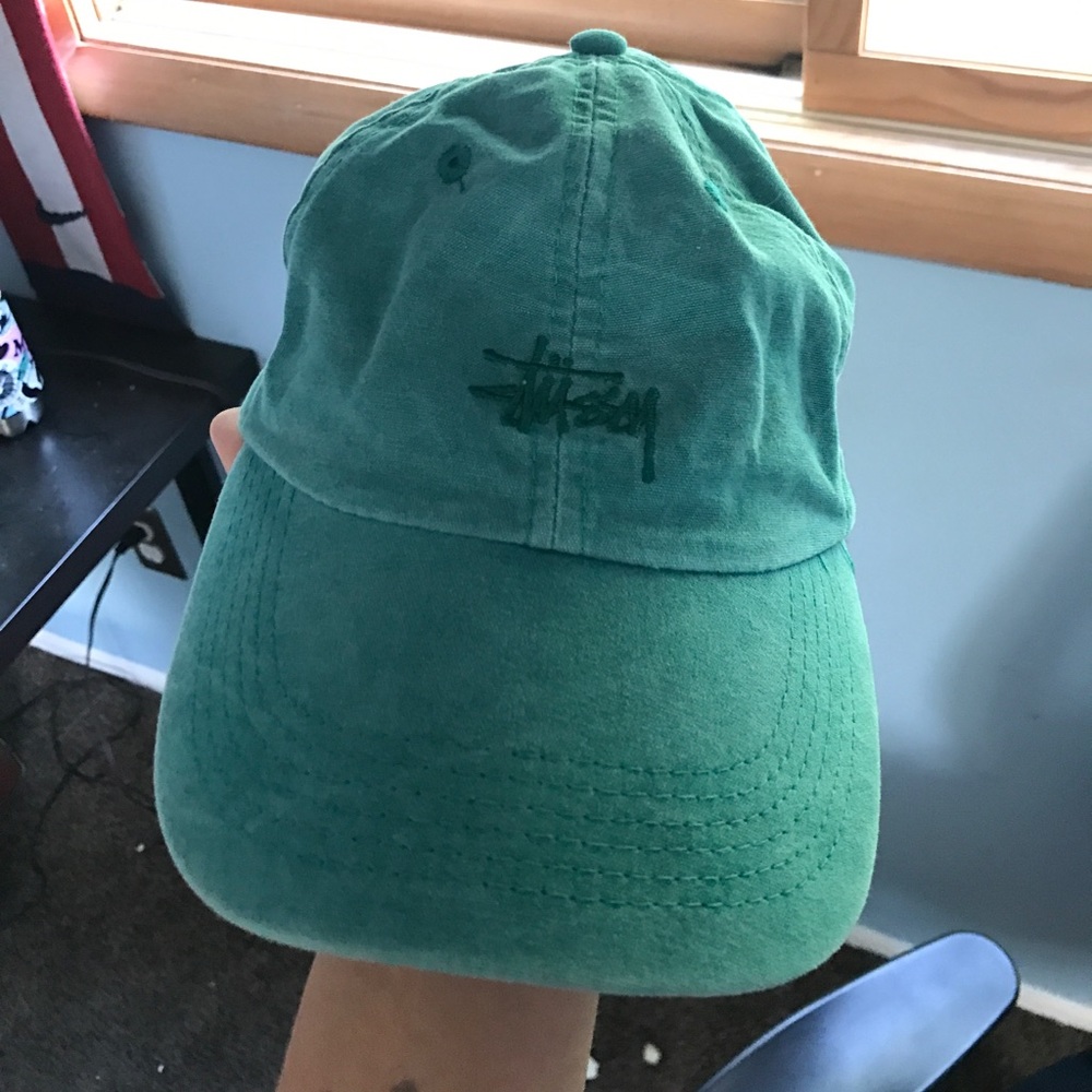 Green stussy hat