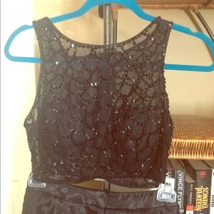 Two piece prom dress worn one time for prom