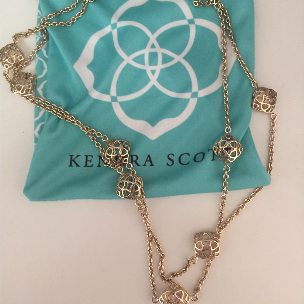 Kendra Scott gold Nemara necklace
