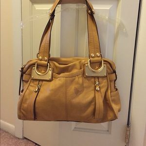 Mustard color B. Makowsky handbag