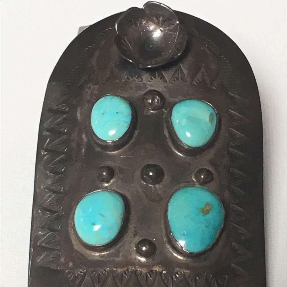 Vintage hand made Native American belt buckle