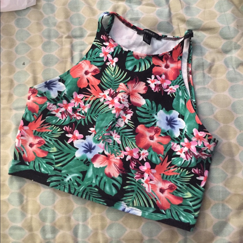 Tropical crop top