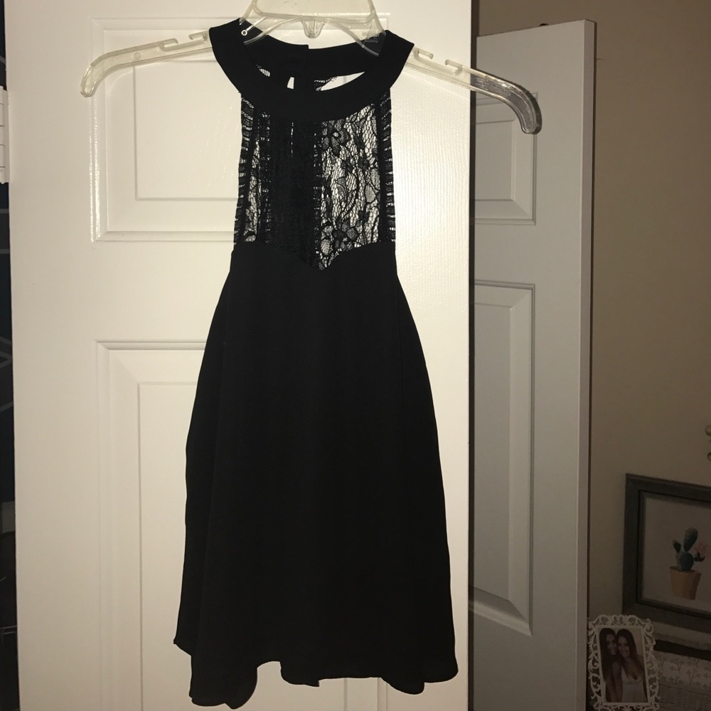 Black lacy tank top WORN ONCE