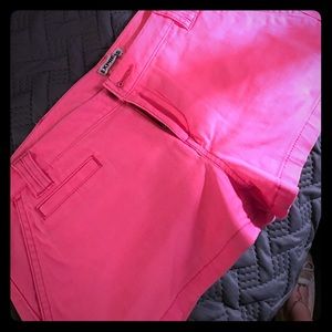 Women's Express bright pink chino shorts size 4