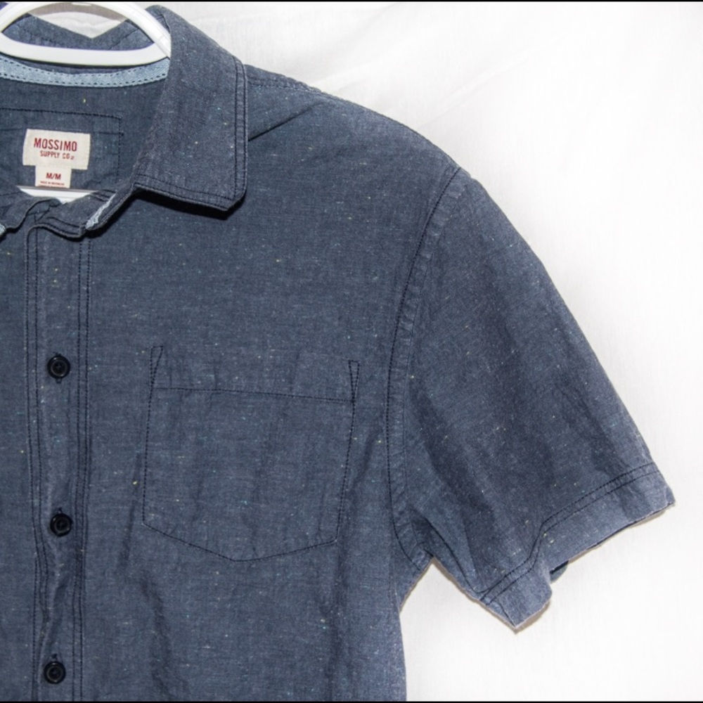 Mossimo Dark Blue Button-Up