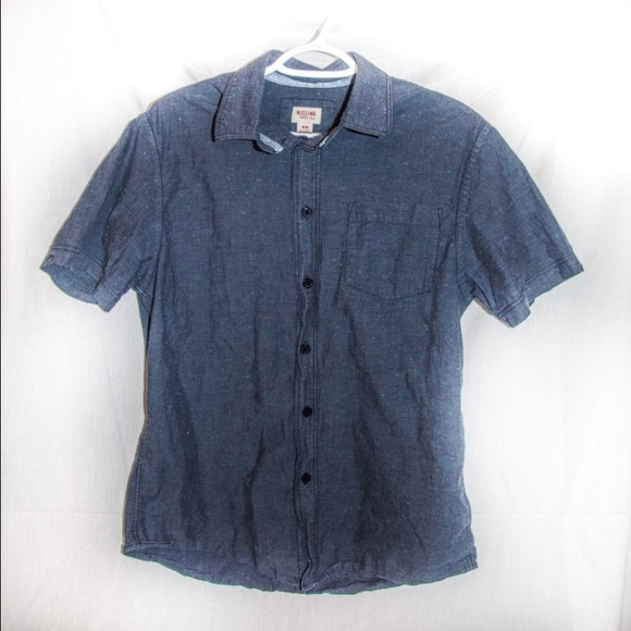 Mossimo Dark Blue Button-Up - Picture 2 of 3