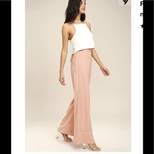 Pink Wide-Leg Pants