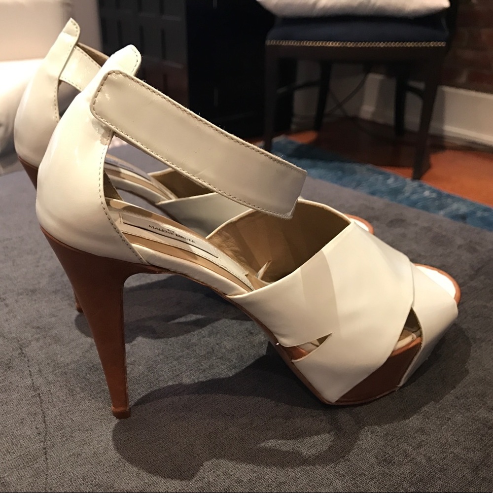 White Patent Leather Heels by Malene Birger