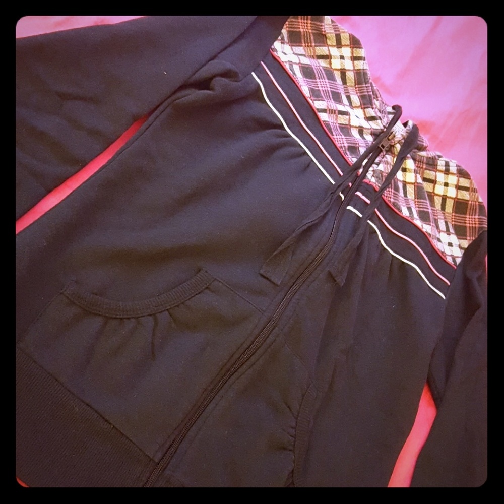 Black Zip Up Hoodie