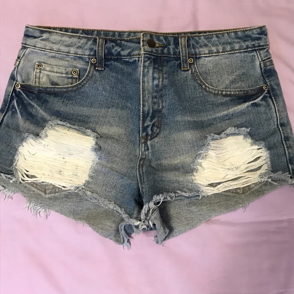 Denim shorts