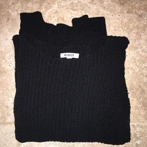 Black knit sweater
