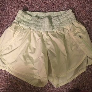 Light green lulu lemon shorts