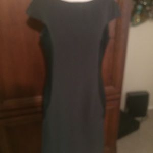 Sharagano faux  leather dress