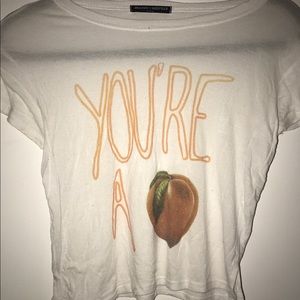 Brandy Melville white crop top