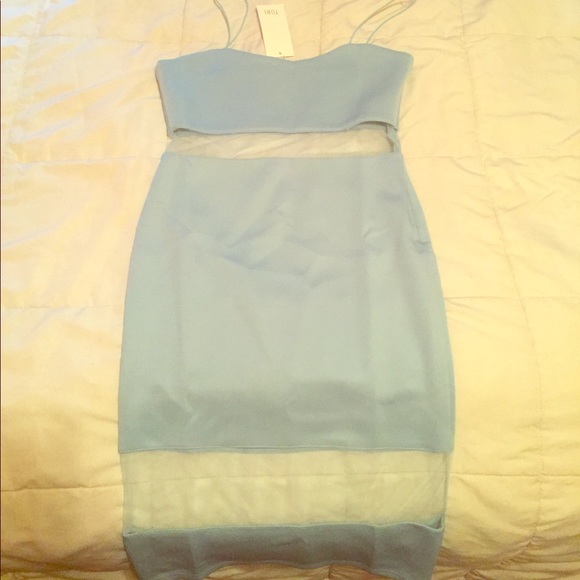 Tobi Dresses & Skirts - TOBI Women's Large blue bodycon dress NWT