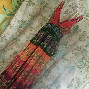 MULTI COLOR MAXI DRESS