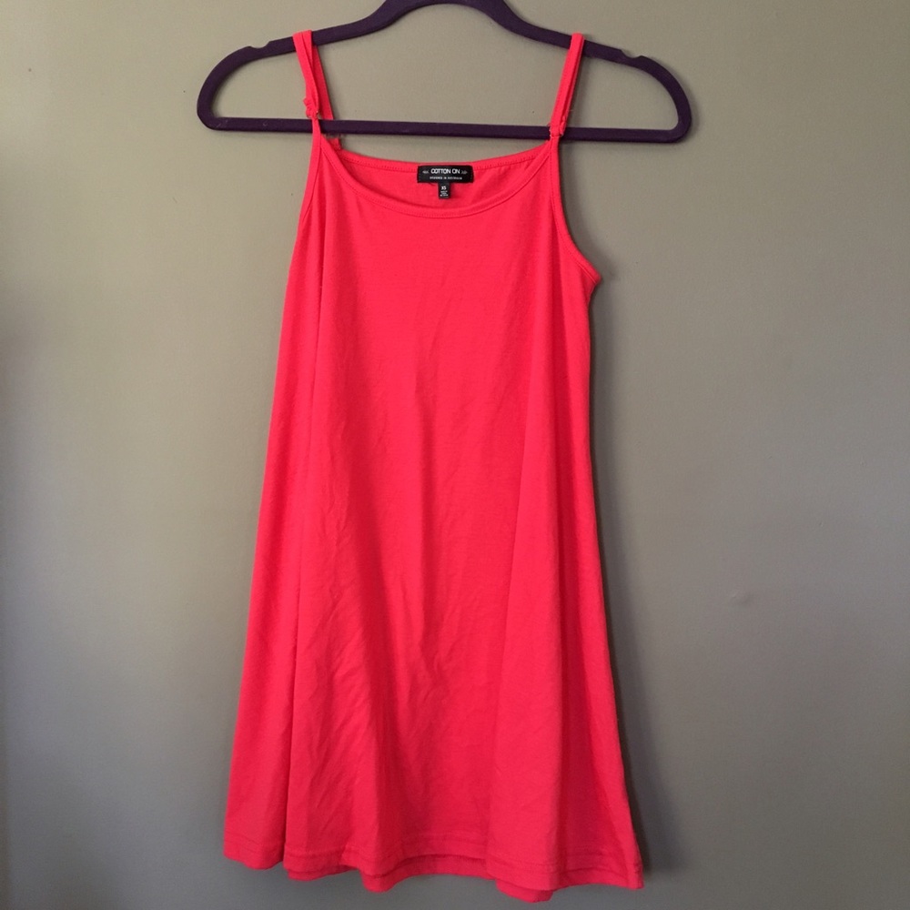 Pink tank top dress