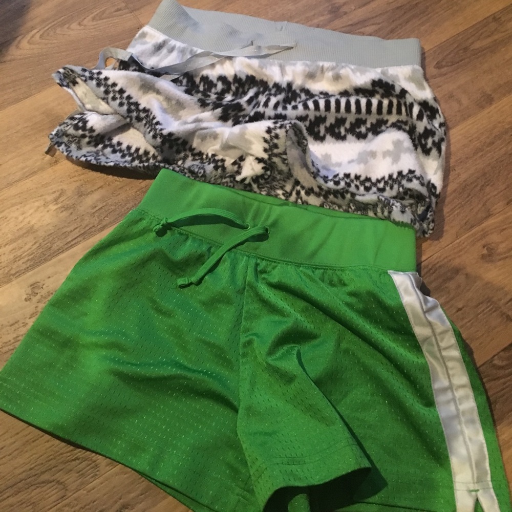 two pair of shorts