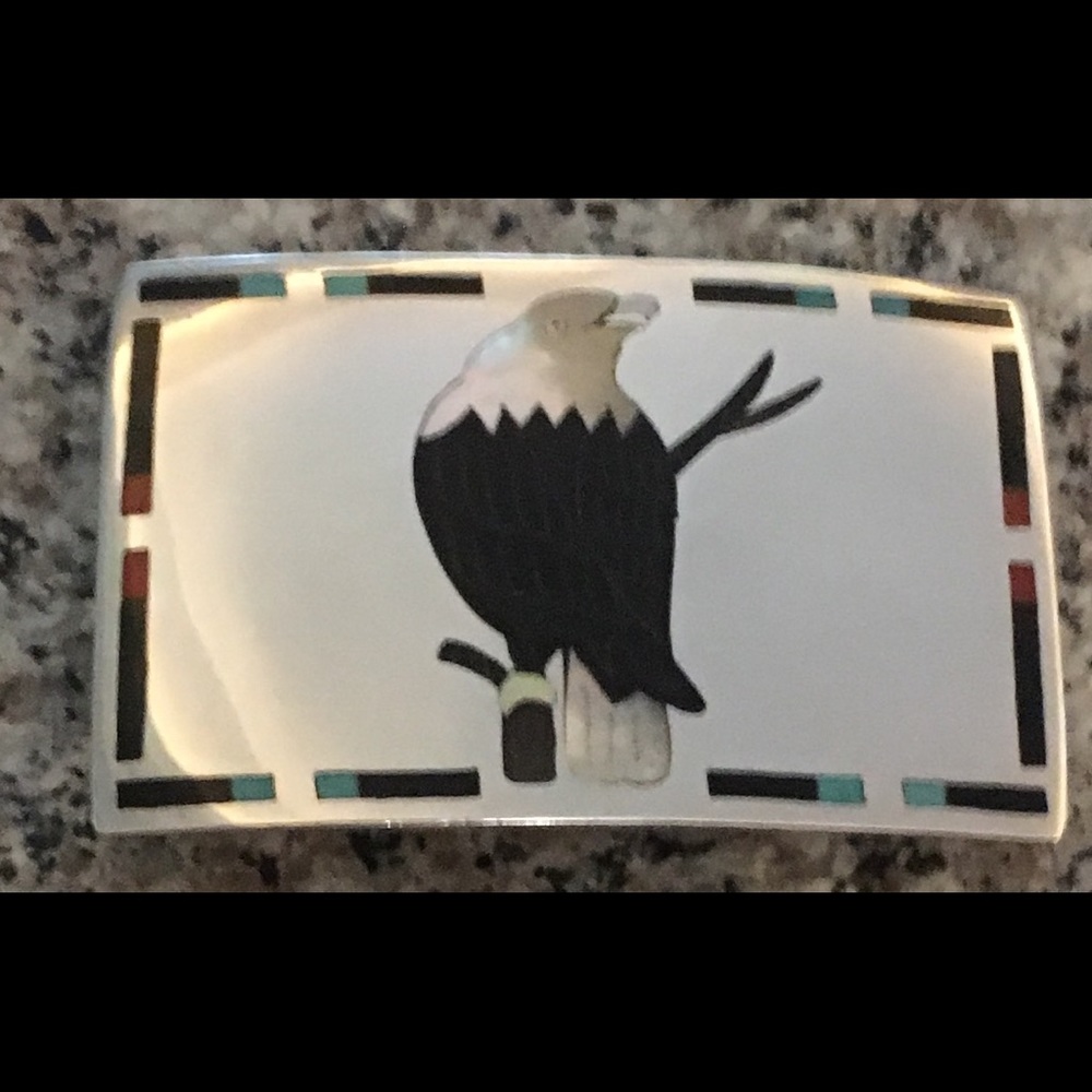 Hand made Native American (Zuni) belt buckle