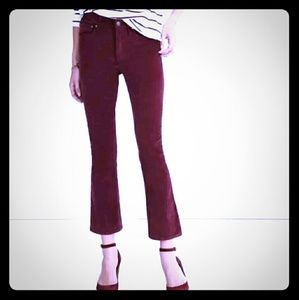 Madewell Cali Demi-Boot Velvet Jeans