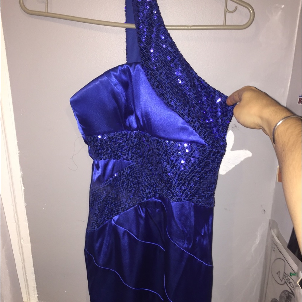 DISCOUNTED! Satin sequins special occasion dress.