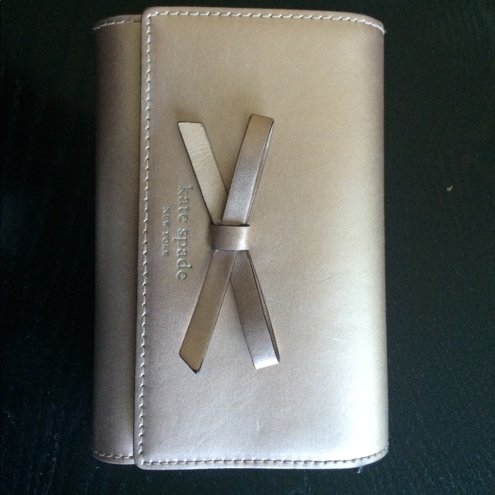 Kate Spade Gold Wallet with Bow