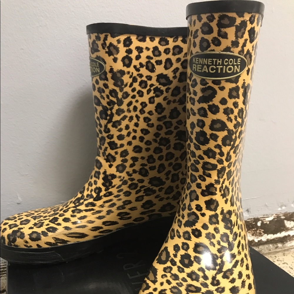 Animal Print Rain Boots