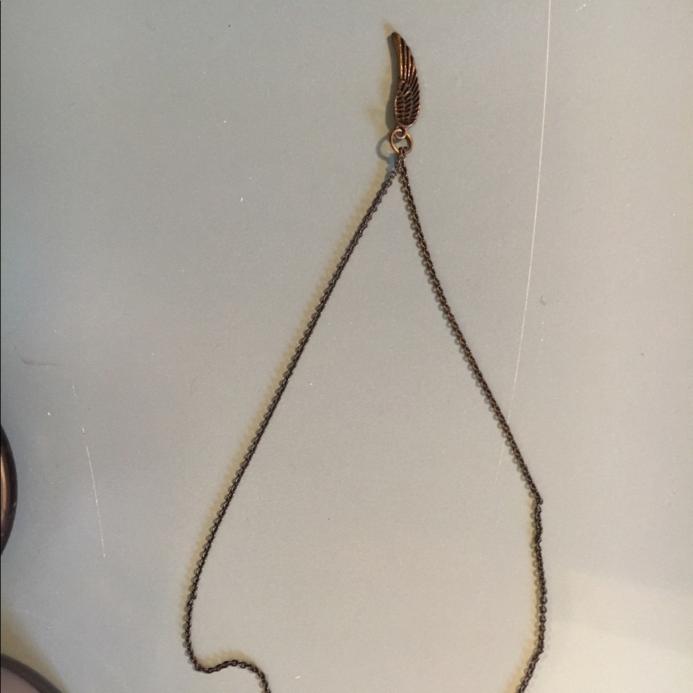 Rustic Gold Pendent Necklace