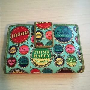 Fossil Blue Bottle Cap Wallet