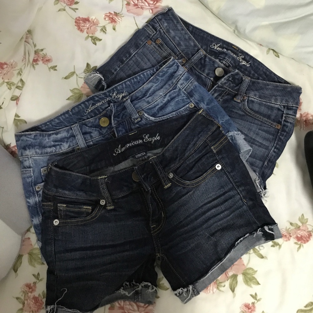 3 PAIRS OF AMERICAN EAGLE SHORTS