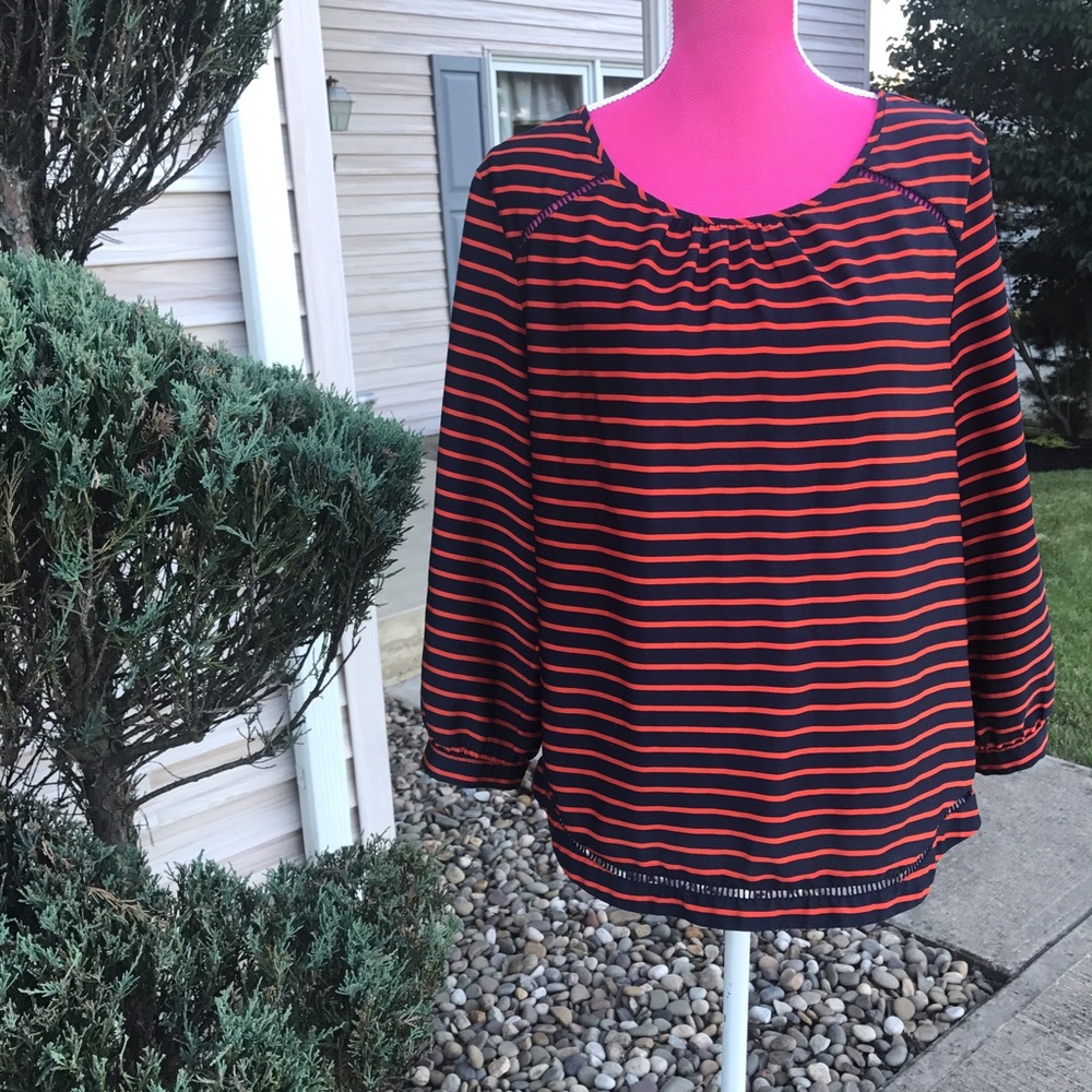 ⛵️J. CREW⛵️ nautical striped blouse