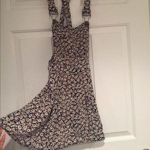 Floral overall dress