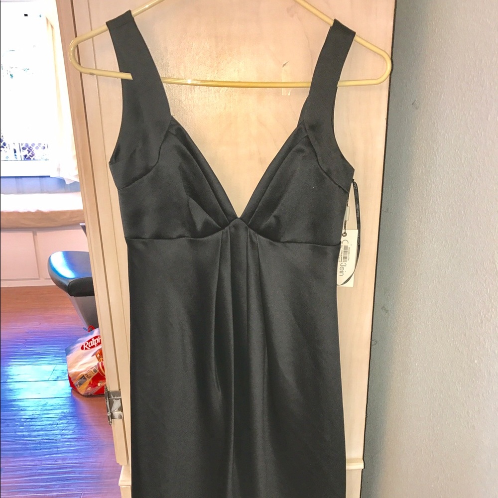 CC Silky LBD cocktail party dress NWT low back