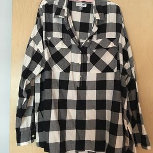 Old Navy Boyfriend Buffalo Plaid Flannel Shirt XXL