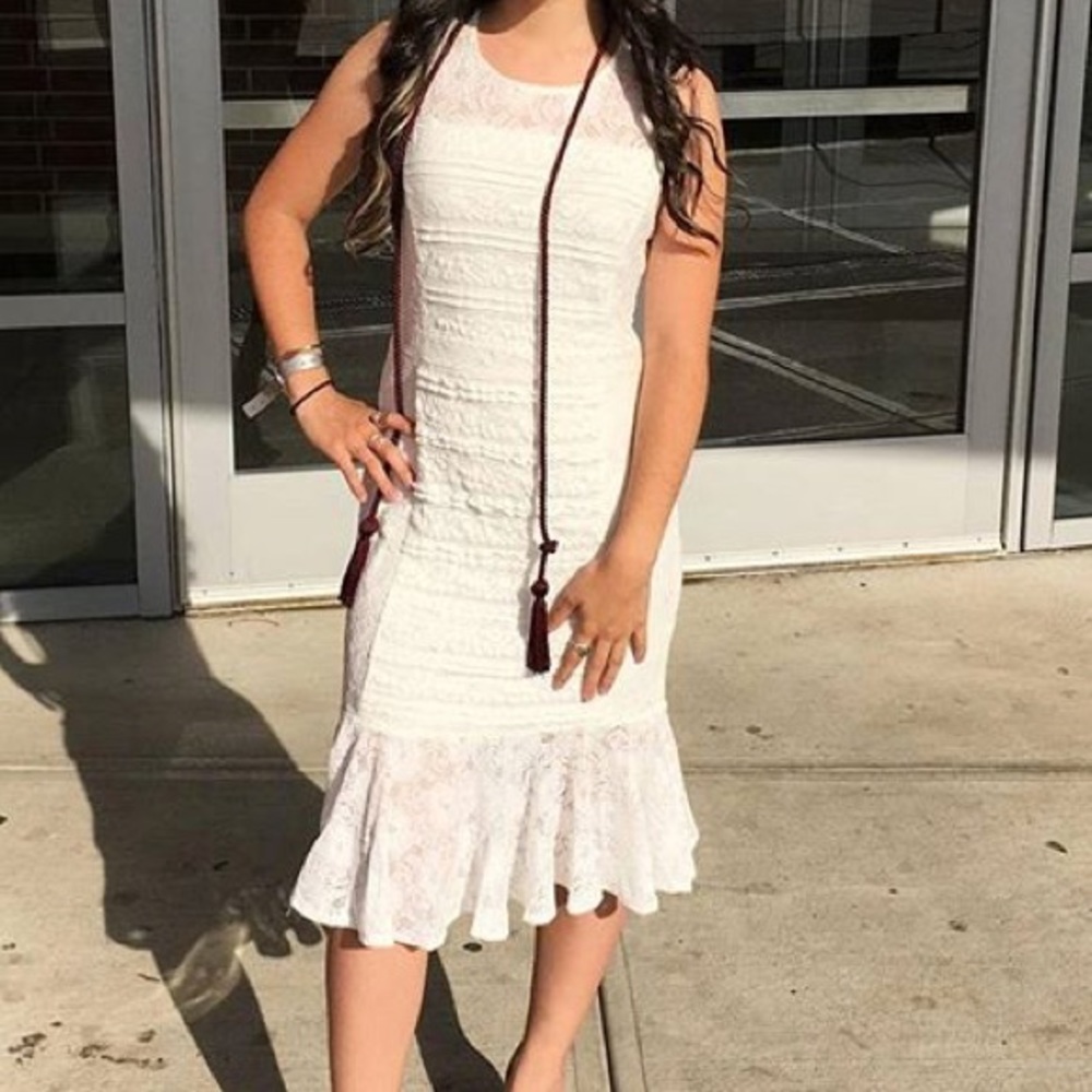 DISCOUNTED! White lace dress.