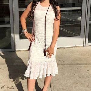 DISCOUNTED! White lace dress.