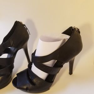 Black Strapped Heels