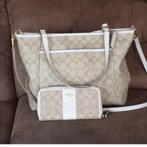 Coach bag and matching wallet