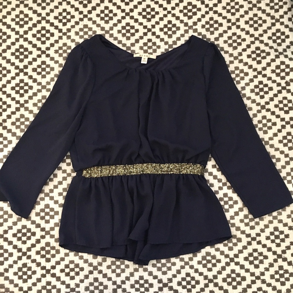 Bejeweled blouse