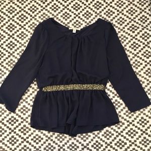 Bejeweled blouse