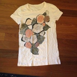 J crew Pale pink tissue tee