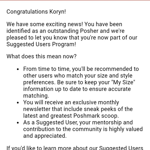 I'm a suggested user!!!!! - Picture 1 of 1